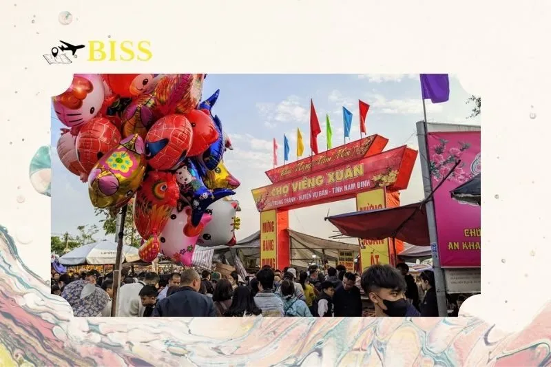 Công tác tổ chức và đảm bảo an ninh tại chợ Viềng