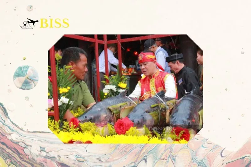 Các nghi lễ trong lễ hội đền Gin